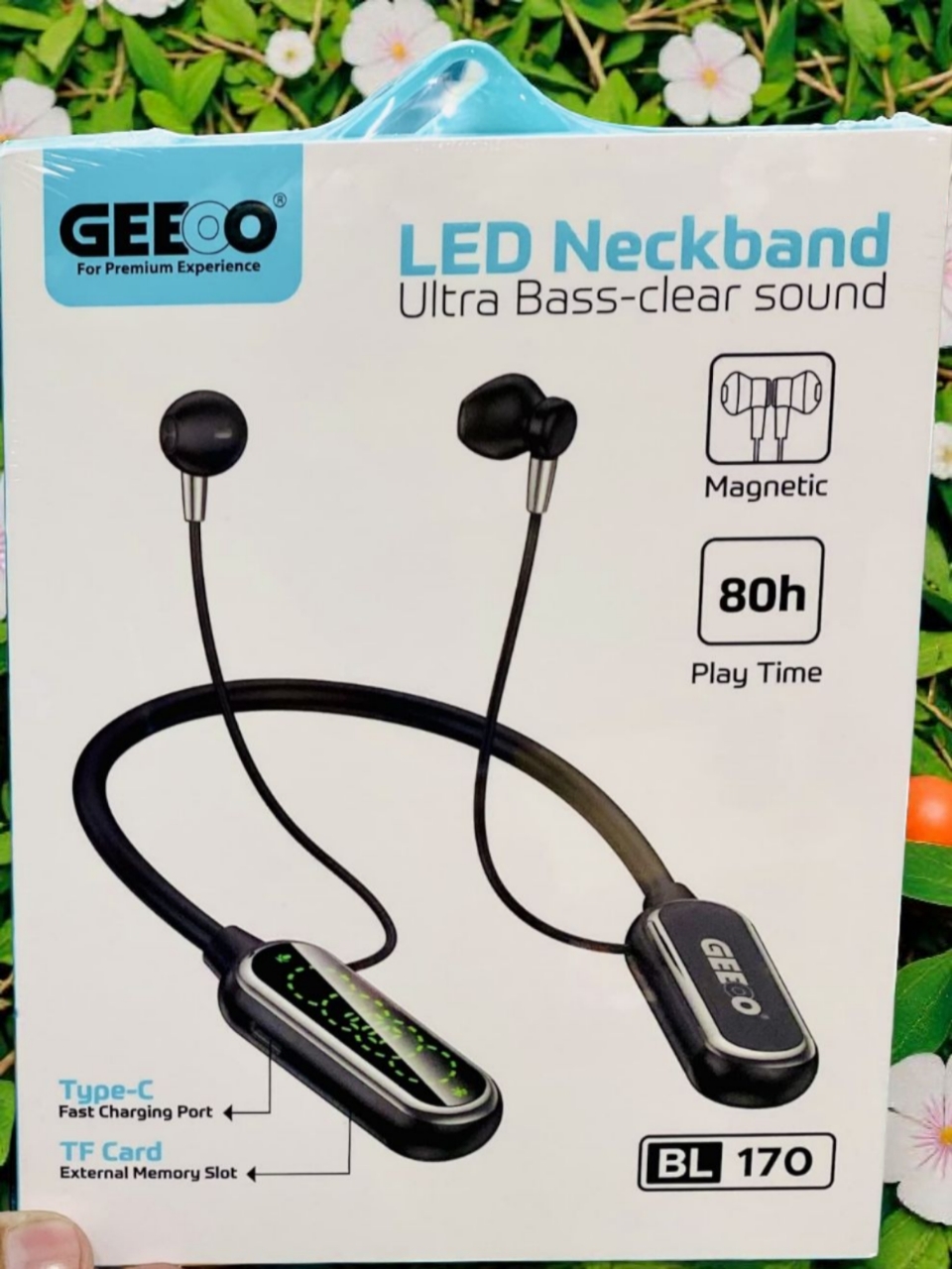 🎧 GEEOO BL170 LED Neckband