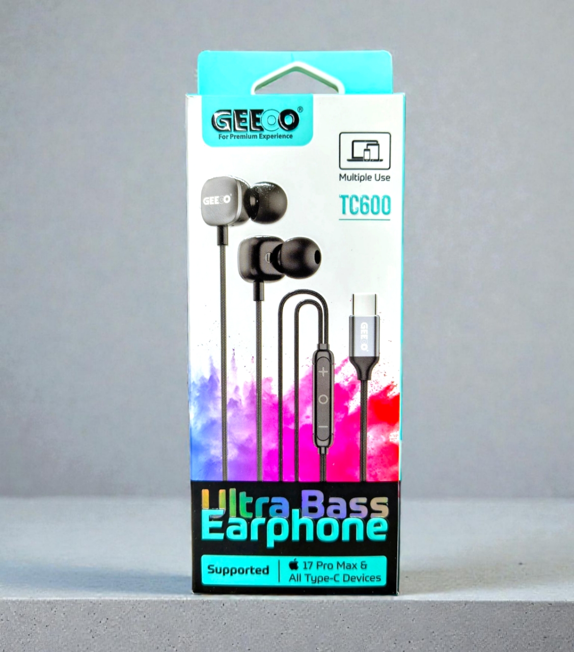 GEEOO TC600 Earphone Supported iPhone 16 and all Type-C devices
