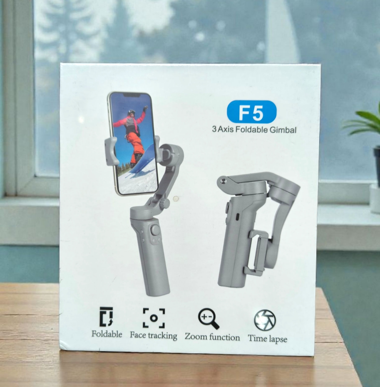 F5 3-Axis Handheld Stabilizer with Face Tracking for Short Video