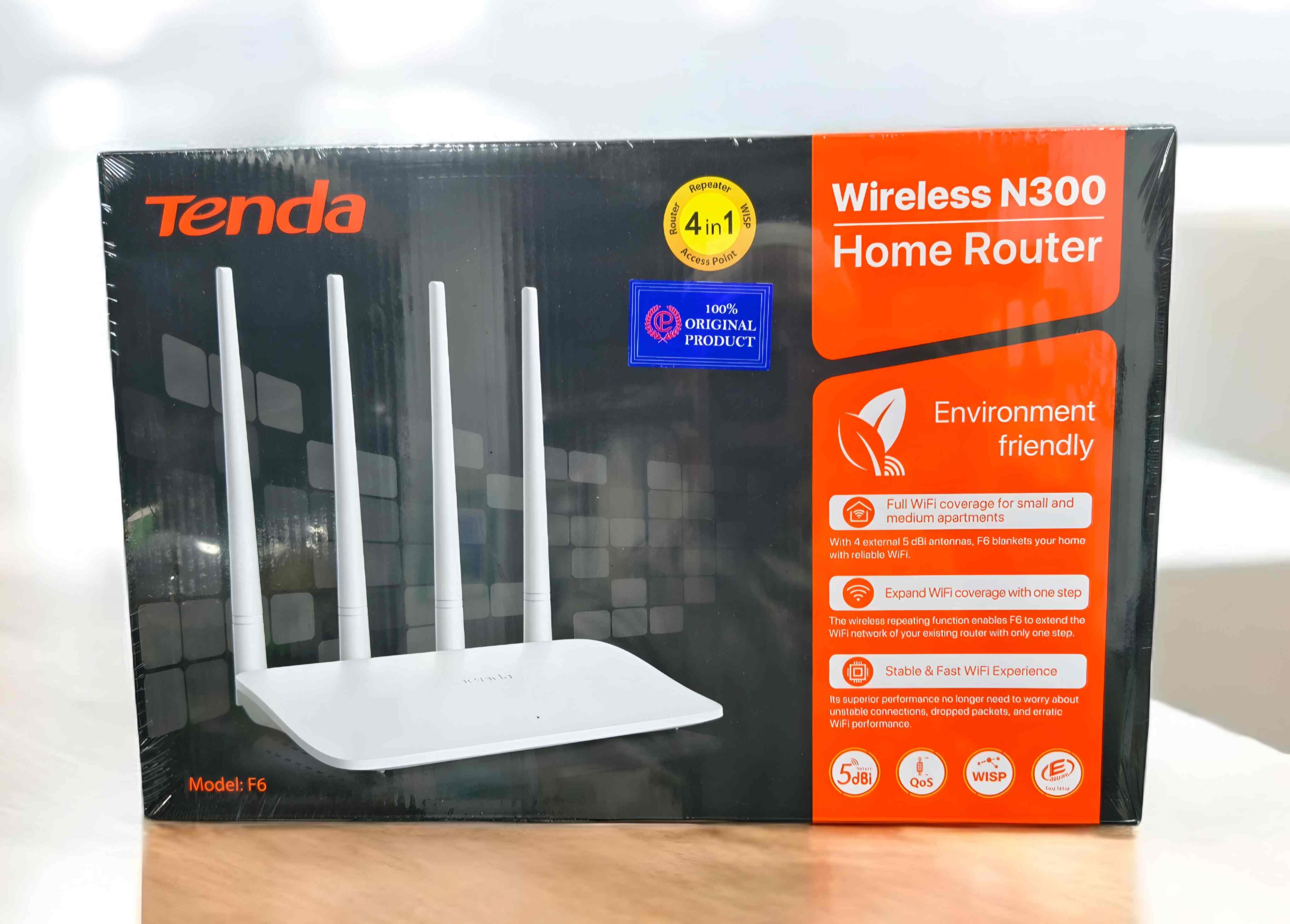 Tenda F6 300Mbps N300 4 Antenna WIFI Router