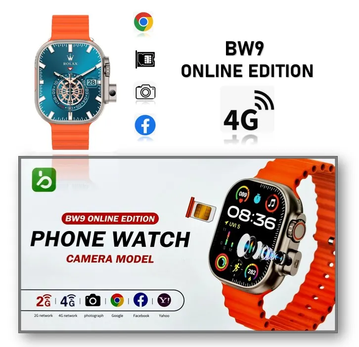 Bw9 pro phone watch ক্যামেরা সহ