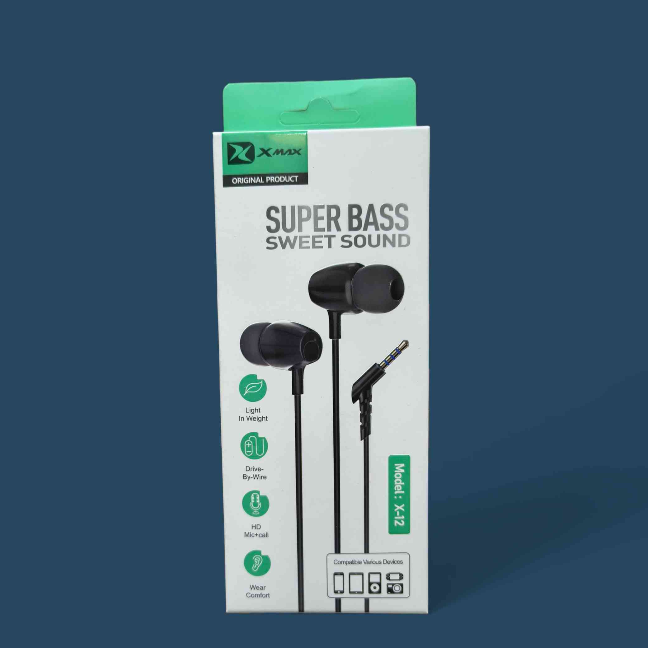 XMAX X-12 wired earphones