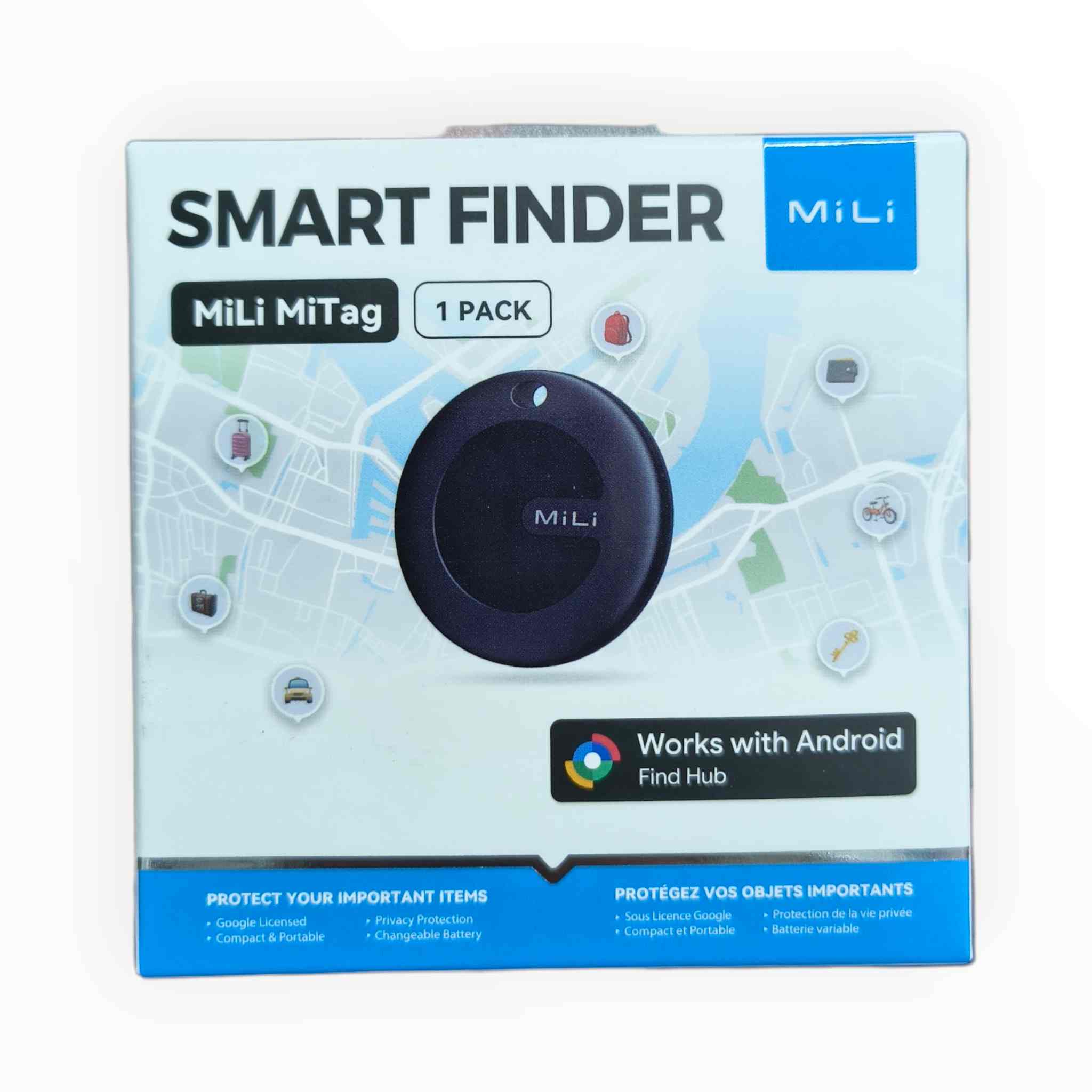 MiLi MiTag Smart Finder (Google Find My Device Compatible)