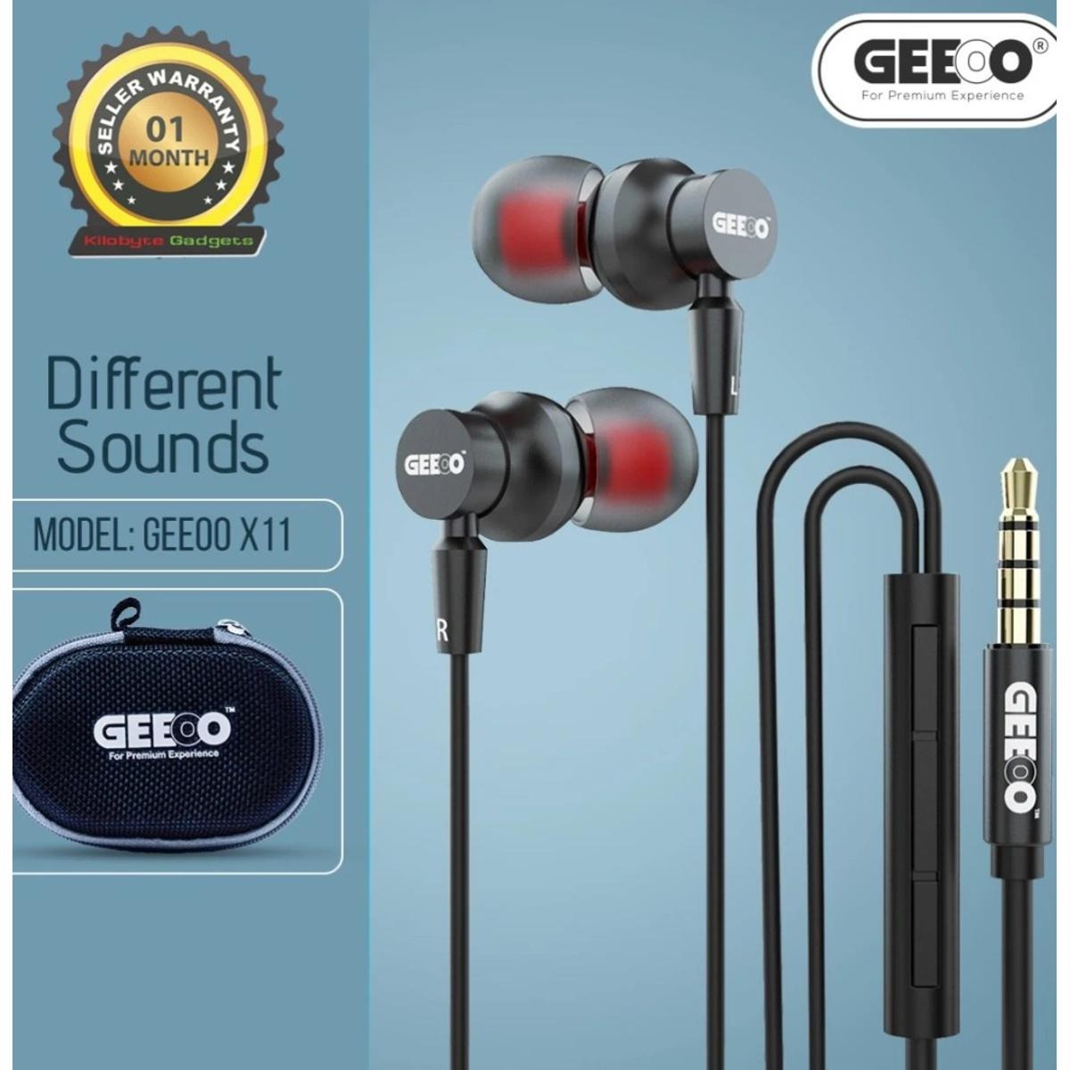 Geeoo X11 Earphones – Powerful Bass Experience! 🔥