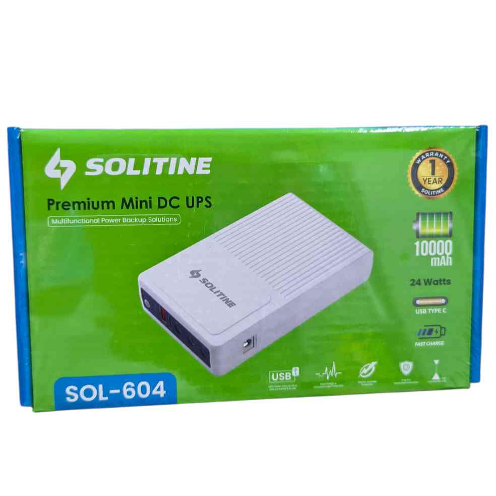 Solitine SOL604 Premium Mini DC UPS