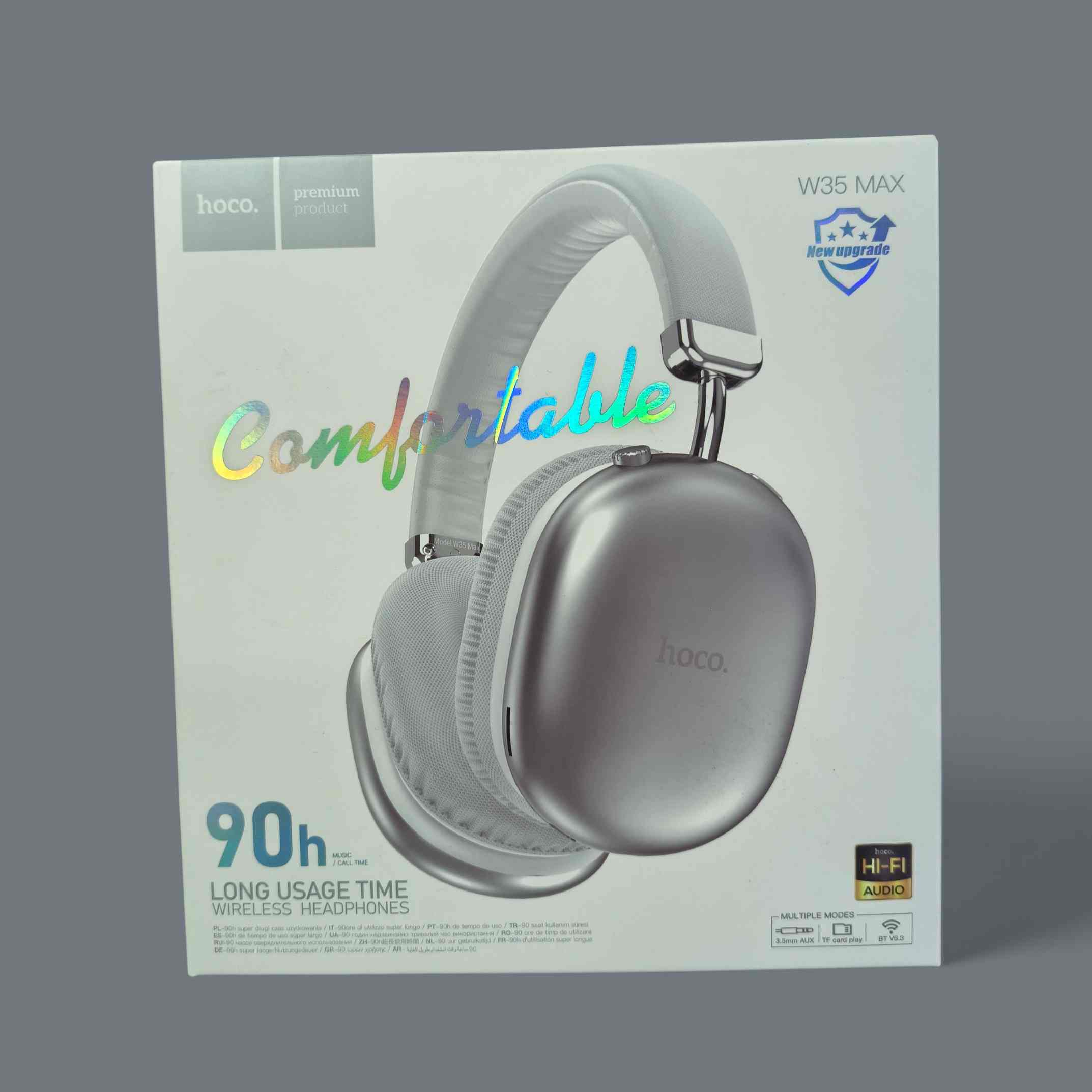 hoco. W35 Max Premium Wireless Headphones - 90 Hours Playtime