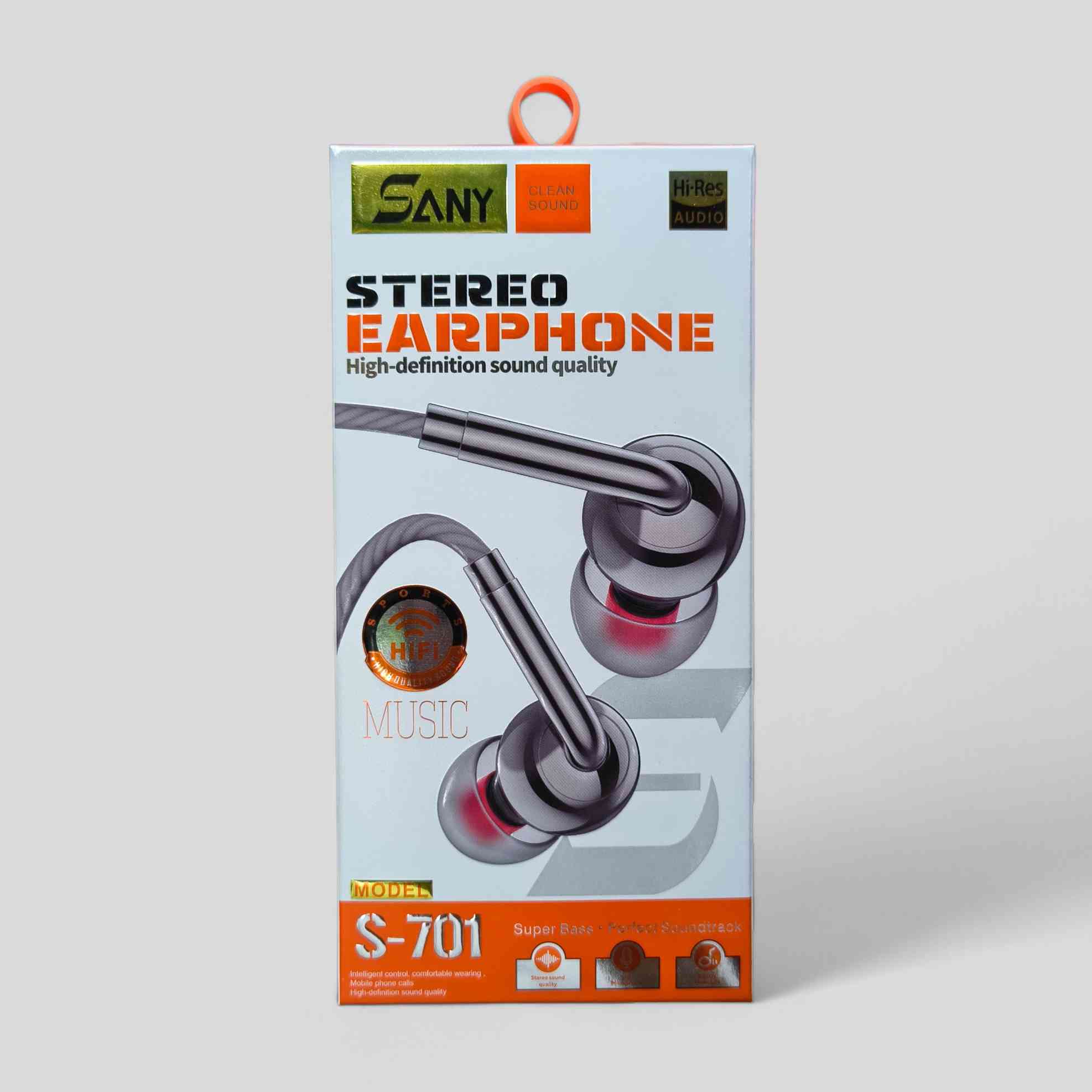 SANY S701 Stereo Earphone - High-Definition Sound Quality