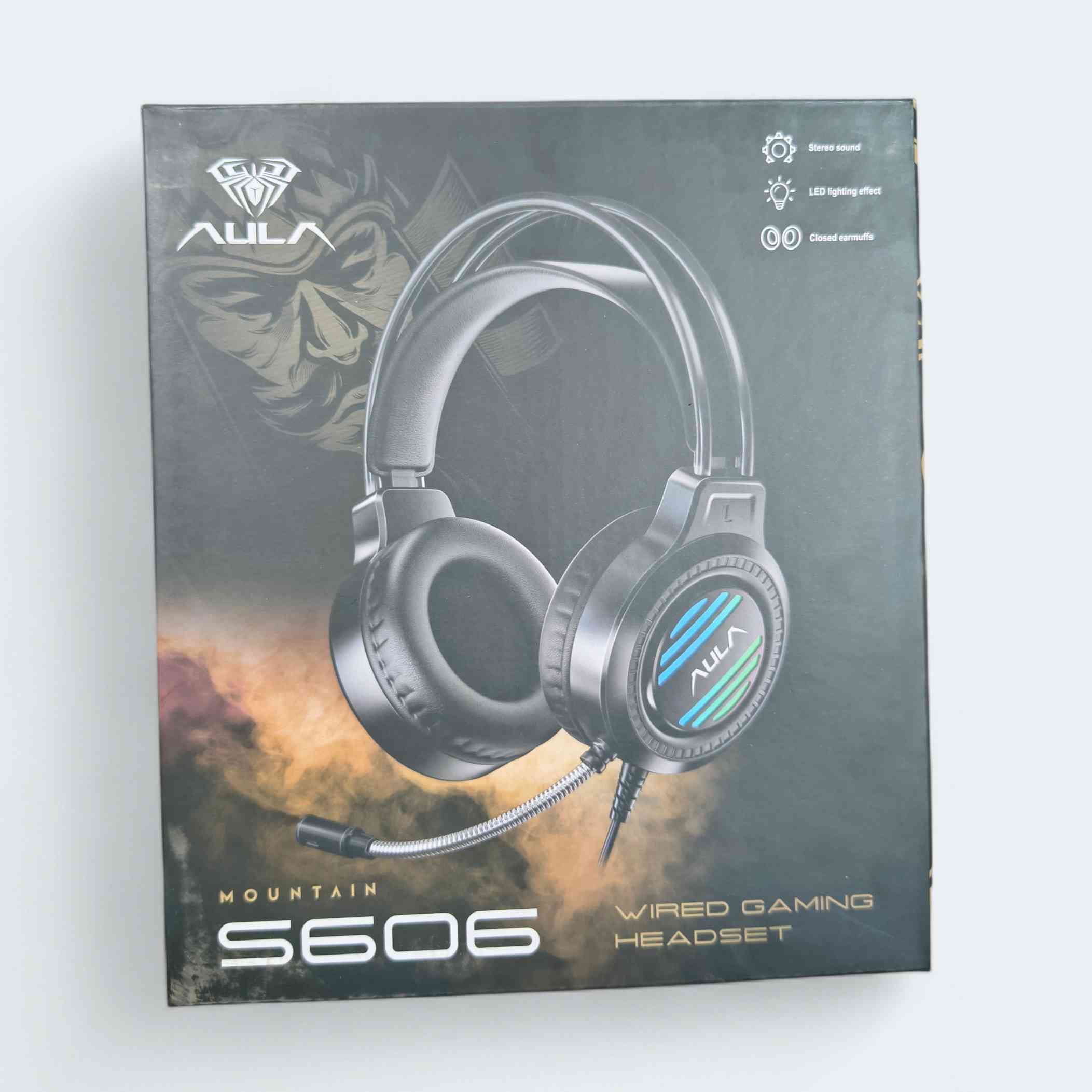 AULA Mountain S606 Wired Gaming Headset with LED Light