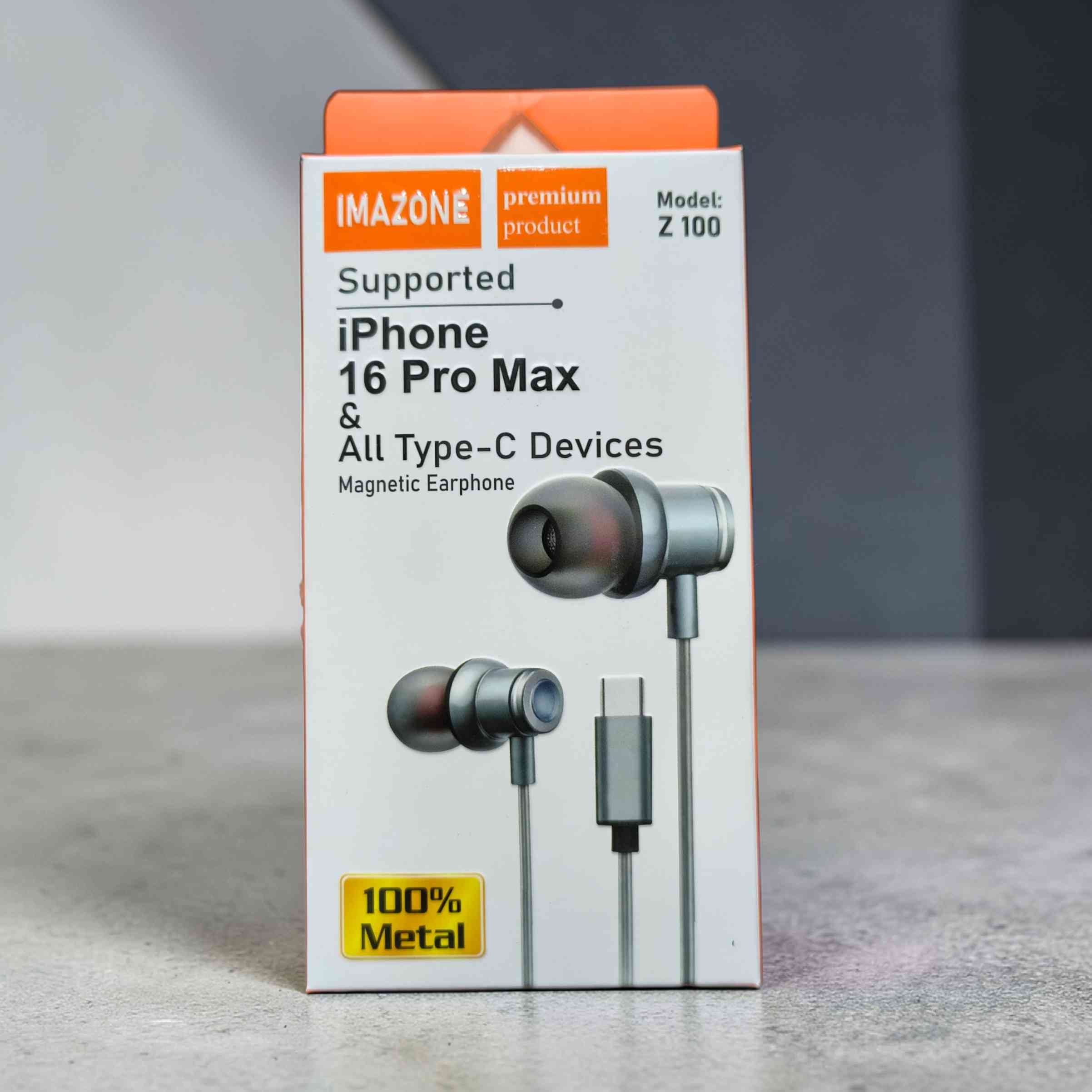 IMAZONE Z100 Magnetic Type-C Earphone - Premium Metal Edition
