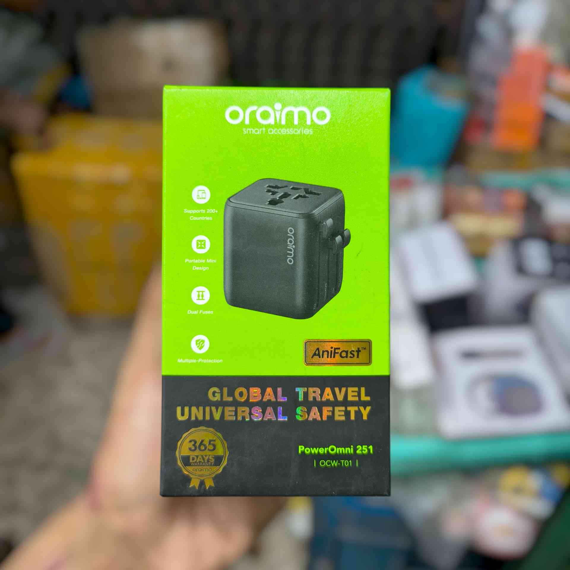 Oraimo PowerOmni 251 Global Travel Universal Adapter (OCW-T01)