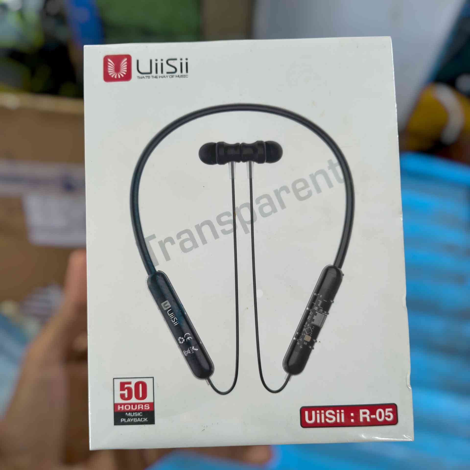 UiiSii R05 Transparent Neckband Bluetooth Earphones