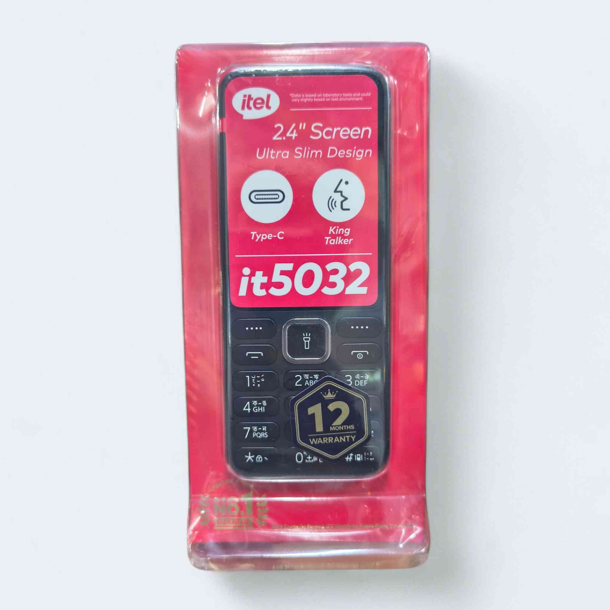 itel it5032 – Ultra Slim Feature Phone with Type-C Charging