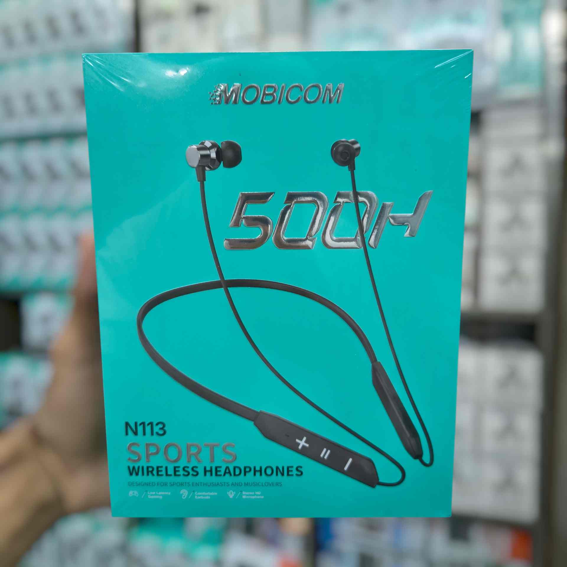 MOBICOM N113 Sports Wireless Headphones - 500H Playtime